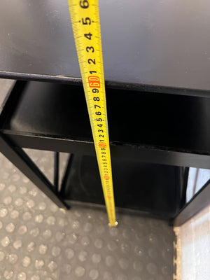 Versatile Black X-Design 3-Tier Side Table - 2ndhandwarehouse.com