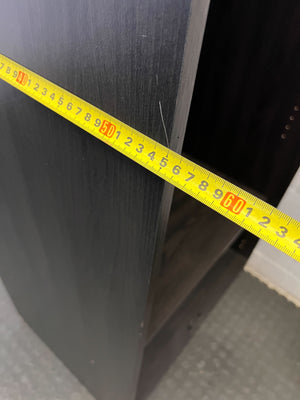 Stylish Dark Wood Double Wardrobe - The doors need hinges - 2ndhandwarehouse.com