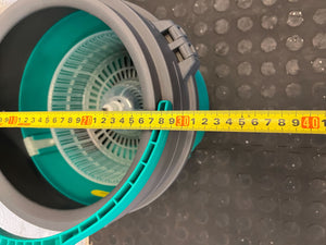 Efficient Spin Mop Bucket with Wringer - Teal & Grey - 2ndhandwarehouse.com
