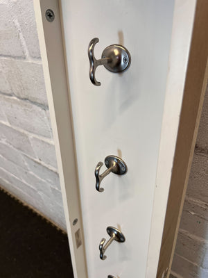 Chic White Wall-Mounted Key & Mail Organizer with Shelf- Towel hunger - 2ndhandwarehouse.com