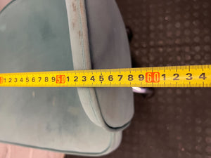 Chic Teal Velvet Swivel Office/Vanity Chair - 2ndhandwarehouse.com