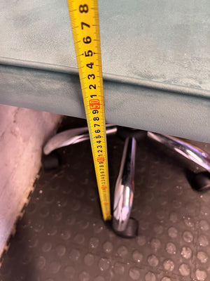 Chic Teal Velvet Swivel Office/Vanity Chair - 2ndhandwarehouse.com