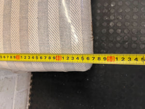 Elegant Grey Dining Chair with Striped Upholstery - Fair used