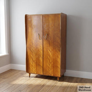 Retro Chic Wooden Wardrobe with Unique Grain ✨