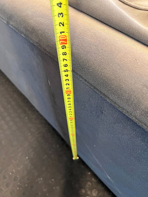 Stylish Grey Two-Seater Sofa