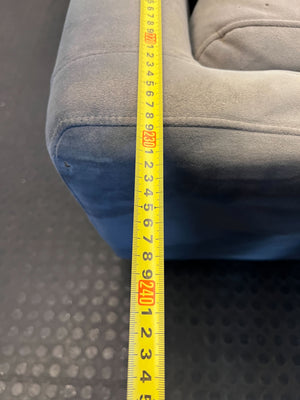 Stylish Grey Two-Seater Sofa