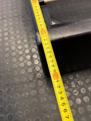 Stylish Black Faux Leather Double Bed Frame with Slats - Visible damages - 2ndhandwarehouse.com