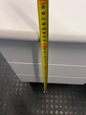 Functional Grey Office Desk with Lockable Drawers ✨ - 2ndhandwarehouse.com