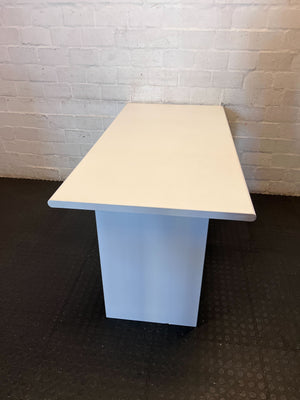 Functional Grey Office Desk with Lockable Drawers ✨ - 2ndhandwarehouse.com