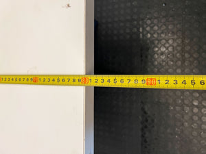 Modern Square Cafe Table - White Top & Black Pedestal Base - 2ndhandwarehouse.com