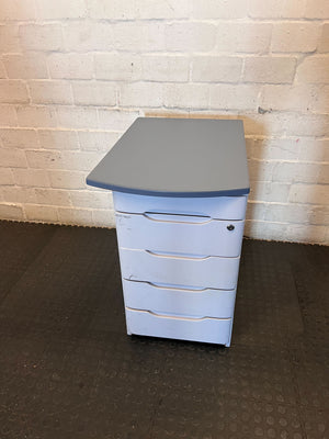 Compact 4-Drawer Office Filing Cabinet with Lock - 2ndhandwarehouse.com