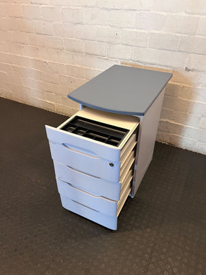 Compact 4-Drawer Office Filing Cabinet with Lock - 2ndhandwarehouse.com