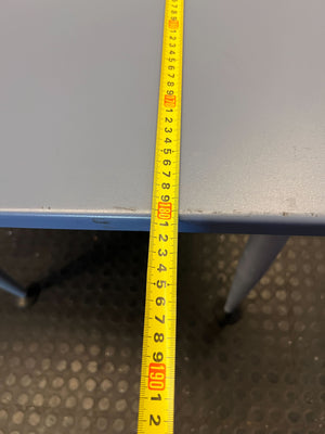 Modern Grey Ergonomic Office Desk with Cable Management - 2ndhandwarehouse.com