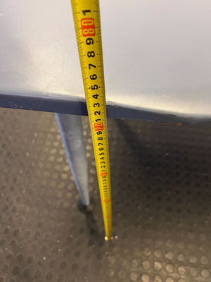 Modern Grey Ergonomic Office Desk with Cable Management - 2ndhandwarehouse.com