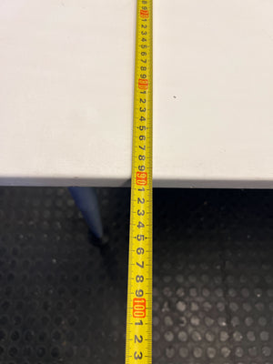 Versatile White Office Desk with Cable Management - 2ndhandwarehouse.com