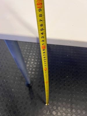 Versatile White Office Desk with Cable Management - 2ndhandwarehouse.com