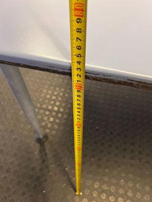 Modern Wave Edge Office Desk - Light Grey - 2ndhandwarehouse.com