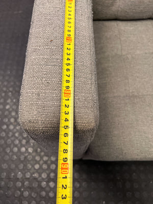 Stylish Grey Fabric Armchair