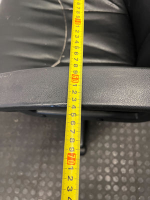 Used Black Faux Leather Executive Office Chair - 2ndhandwarehouse.com