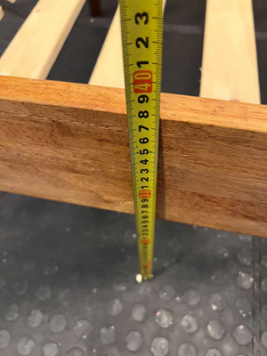 Stunning Solid Acacia Wood Bed Frame with Integrated Storage Drawers - 2ndhandwarehouse.com