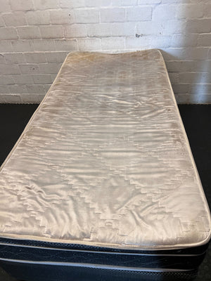 Compact Single Bed & Mattress Set - Practical & Affordable- Base some damages