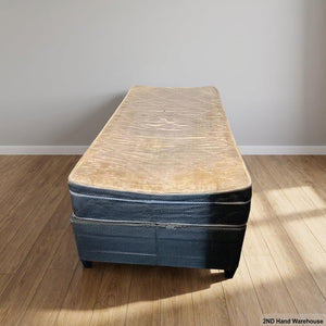 Compact Single Bed & Mattress Set - Practical & Affordable- Base some damages