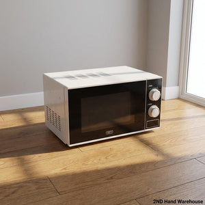 Reliable DEFY Compact White Microwave Oven - Rusted inside - 2ndhandwarehouse.com
