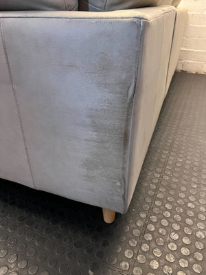 Modern Beige L-Shape Corner Couch with Chaise