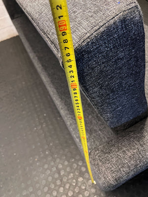 Sleek Grey Tufted Fabric Sofa Sleeper Couch