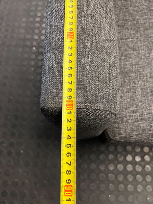 Sleek Grey Tufted Fabric Sofa Sleeper Couch