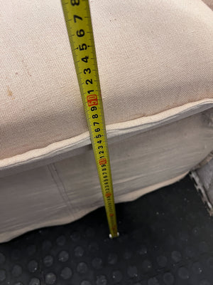 Cozy Cream Slipcover Armchair - Some damages - 2ndhandwarehouse.com