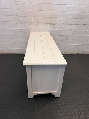 Chic White Glass Door TV Unit & Media Console - 2ndhandwarehouse.com