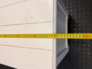 Chic White Glass Door TV Unit & Media Console - 2ndhandwarehouse.com