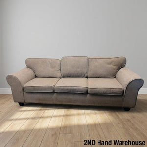Classic & Comfy Three-Seater Sofa- Need deep cleaning - 2ndhandwarehouse.com