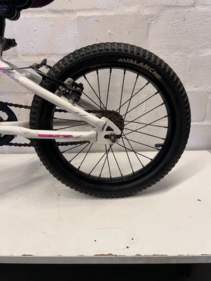 Avalanche Kids' 16-inch Bicycle - Pink & White - 2ndhandwarehouse.com