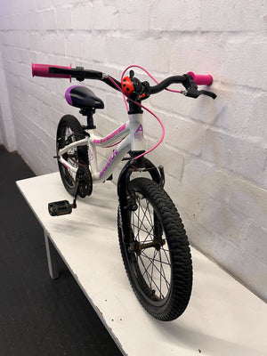 Avalanche Kids' 16-inch Bicycle - Pink & White - 2ndhandwarehouse.com