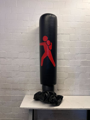 Freestanding Inflatable Punching Bag with Boxer Graphic - 2ndhandwarehouse.com