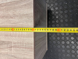 Modern Wood & Grey Media Unit with Sliding Door - 2ndhandwarehouse.com