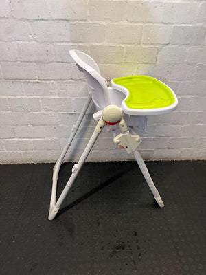 Compact & Foldable Baby High Chair with Green Tray - 2ndhandwarehouse.com