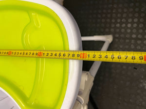 Compact & Foldable Baby High Chair with Green Tray - 2ndhandwarehouse.com