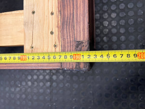 queen bed frame - Rustic Wooden Bed Frame with Built-in Storage Drawers ✨ - 2ndhandwarehouse.com