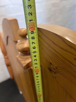 double headboard - Elegant Wooden Headboard with Integrated Bedside Tables - 2ndhandwarehouse.com