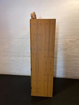 Waldrope -Charming Wooden Double Wardrobe with Ornate Top - Fair used - 2ndhandwarehouse.com