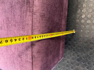 2 seater couch - Vibrant Plum Two-Seater Sofa with Accent Cushions - Good - 2ndhandwarehouse.com