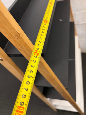 Two-Tone Wooden Ladder Shelf Unit - Fair Condition (Scuffs & Marks) - 2ndhandwarehouse.com