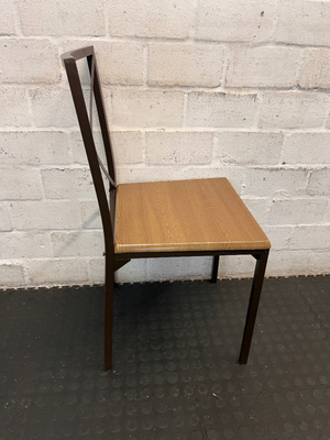 Set of 4 X-Back Metal Dining Chairs - Minor Paint Scuffs - 2ndhandwarehouse.com