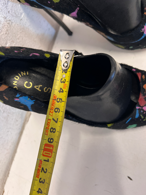 Casadei Multi-Coloured Paint Splatter Pumps - Size 38 - 2ndhandwarehouse.com