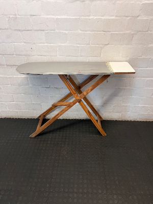 Vintage Style Wooden Frame Ironing Board - Good Condition - 2ndhandwarehouse.com
