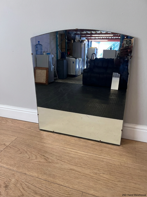 Minimalist Arched Wall Mirror on White Backing - 2ndhandwarehouse.com