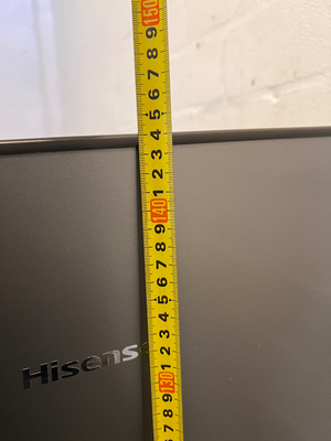 Hisense Silver Top-Freezer Fridge - Minor Scuffs & Stickers on Door - 2ndhandwarehouse.com
